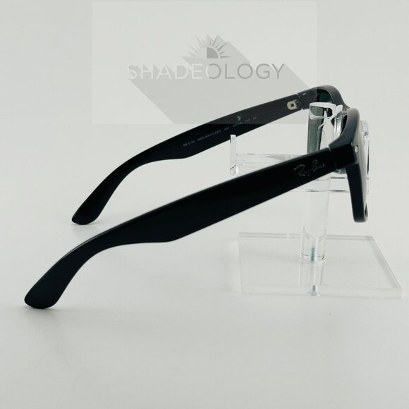 Ray-Ban Sunglasses New Wayfarer Classic RB2132 901 Black Green G-15 Lens 58mm main image 10